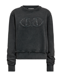 Cmroco - Sweatshirt met logo -details in grijs
