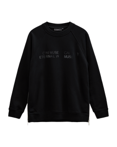 CMROCO - Sweatshirt met zip -details in zwart
