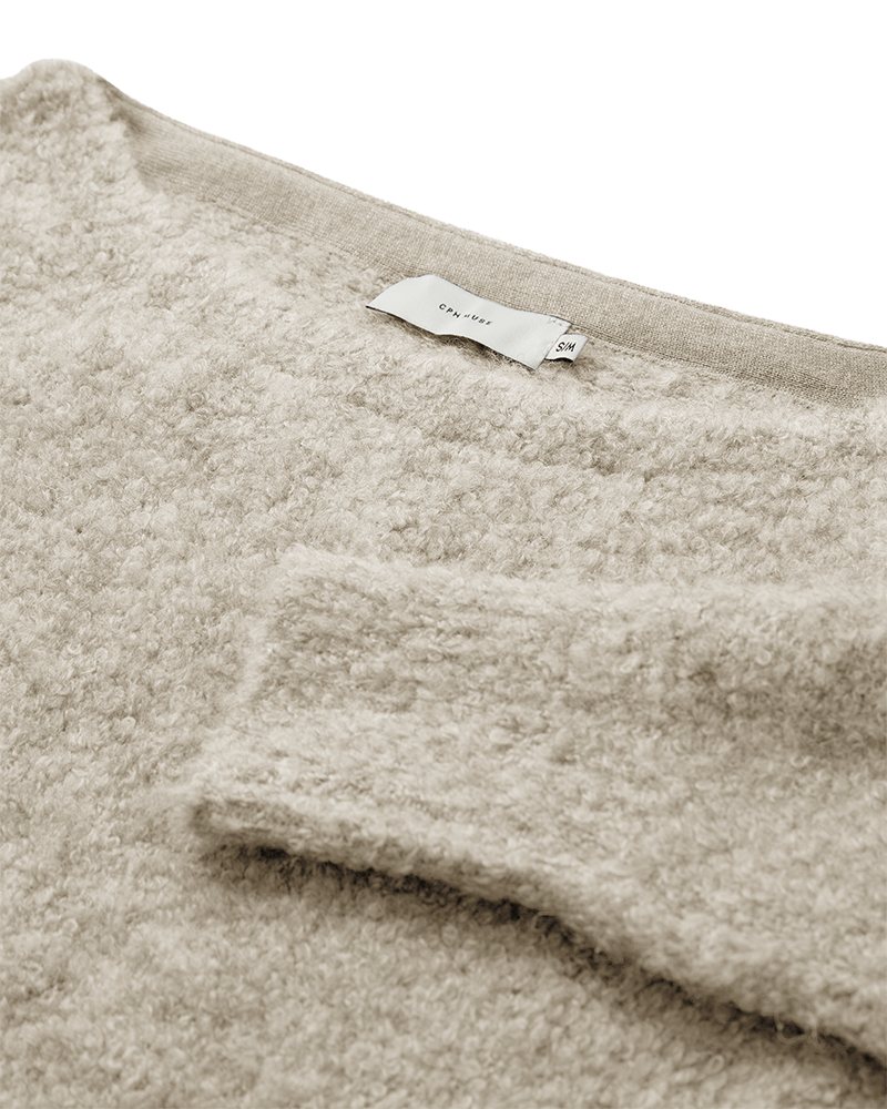 Cmlambi - gebreide pullover in beige