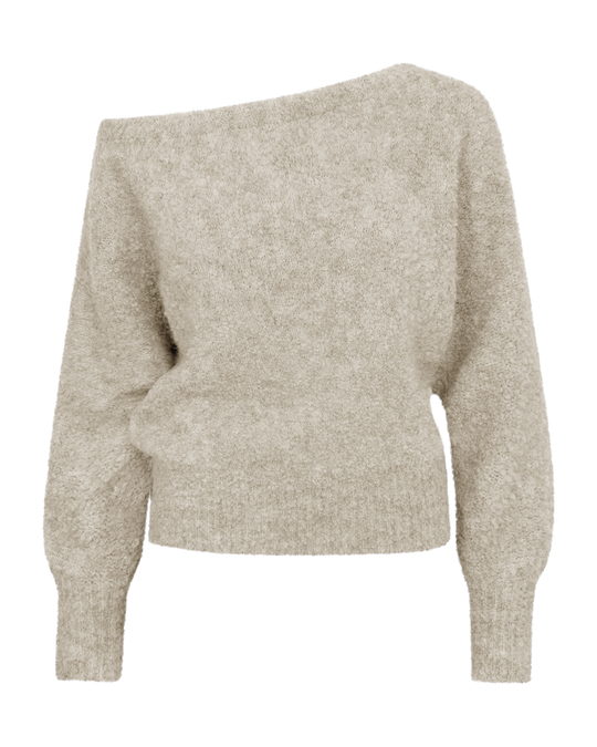 Cmlambi - gebreide pullover in beige