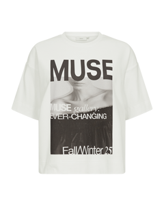 CMMUSE - T-SHIRT IN OFF-WHITE