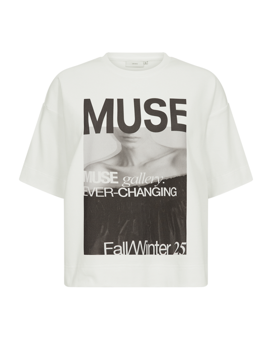 CMMUSE - T-SHIRT IN OFF-WHITE