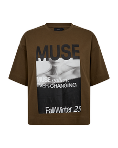 CMMUSE - T-SHIRT IN GREEN