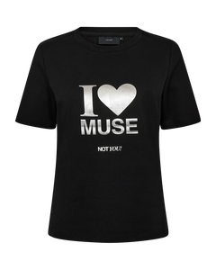 CMMUSE - T-SHIRT IN BLACK