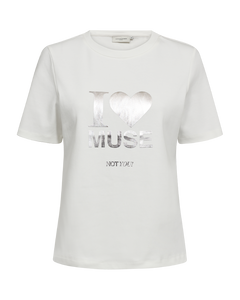 CMMUSE - T-SHIRT IN OFF-WHITE