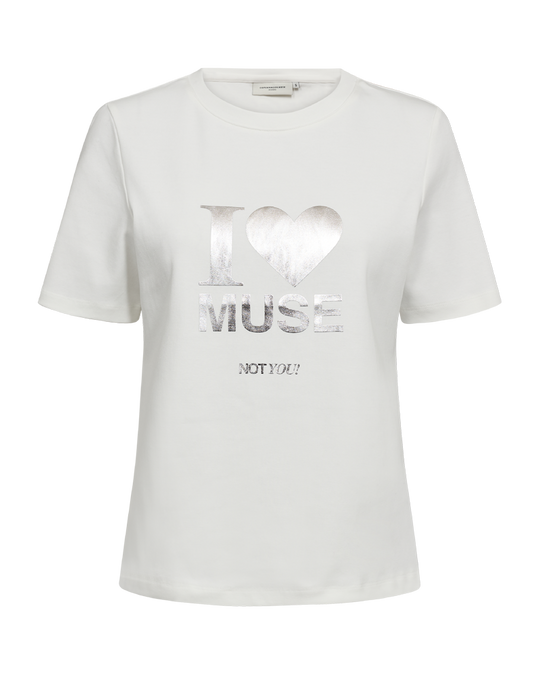 CMMUSE-T-shirt in off-wit