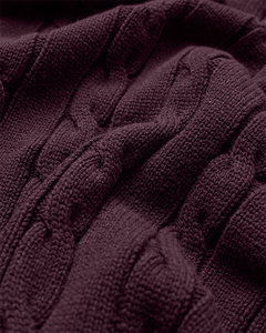 CMKOTOM - Kabelbrei -pullover in rood