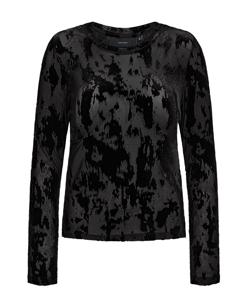 CMFLAME- LONG SLEEVE BLOUSE IN BLACK