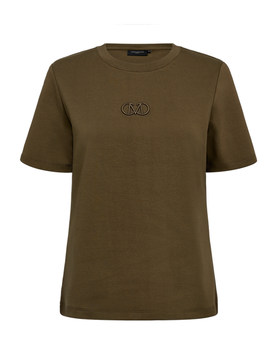 CMMUSE - SLIM FIT T-SHIRT IN GREEN