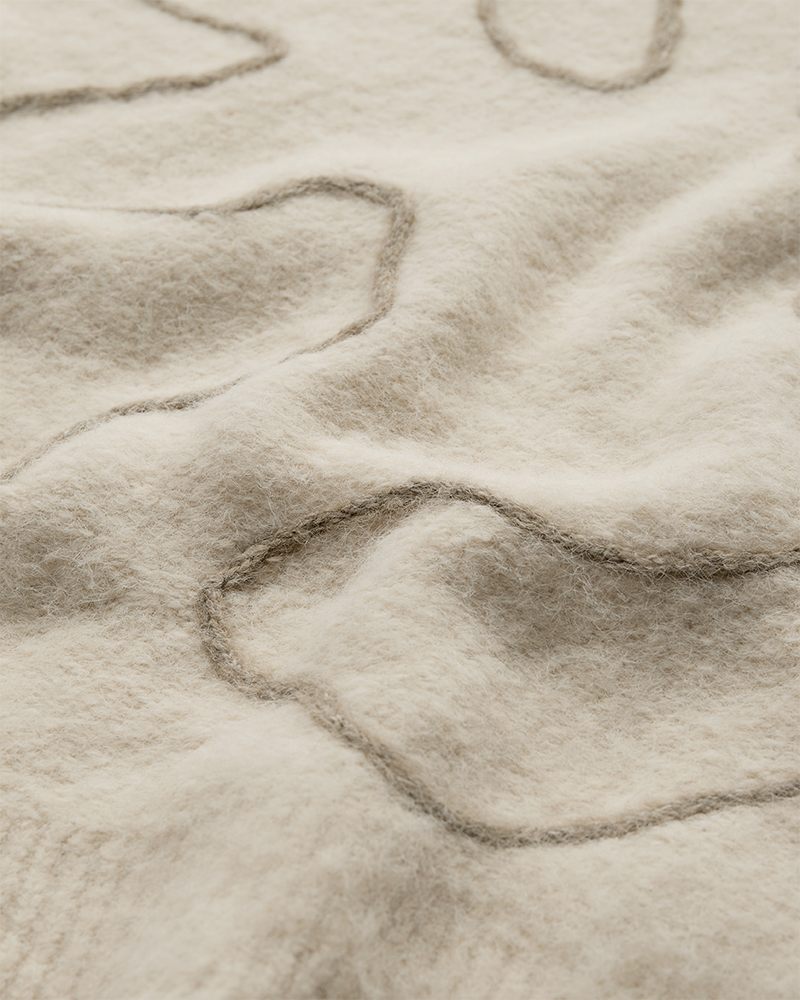 CMPELLA - KNITTED PULLOVER IN OFF-WHITE