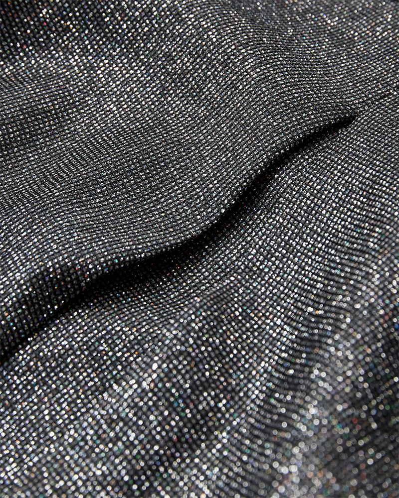 CMSHINMI - SKIRT WITH GLITTER IN BLACK