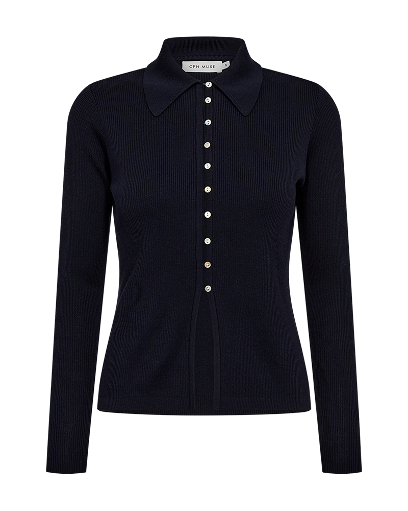 CMCONNIE - CARDIGAN WITH BUTTONS IN BLUE