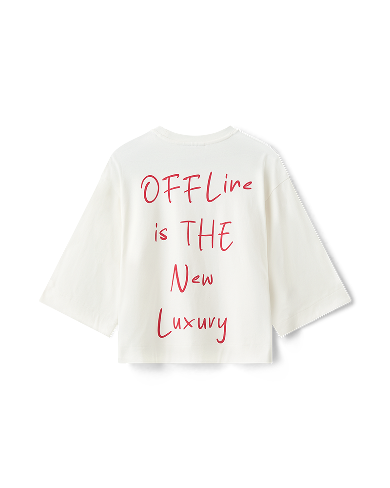 CMMUSE - OVERSIZE T-SHIRT IN OFF-WHITE