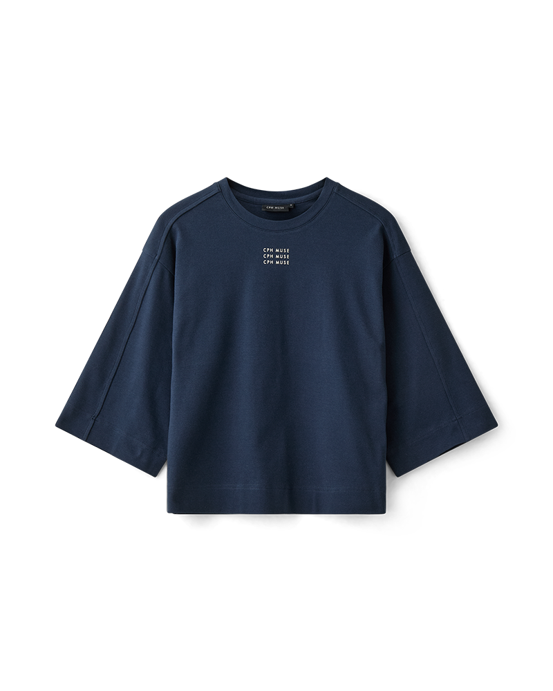 CMMUSE - OVERSIZE T-SHIRT IN BLUE