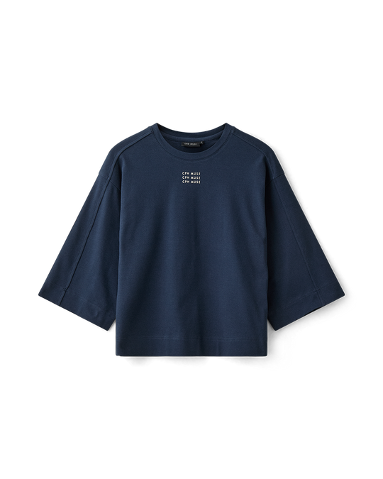 CMMUSE - OVERSIZE T-SHIRT IN BLUE