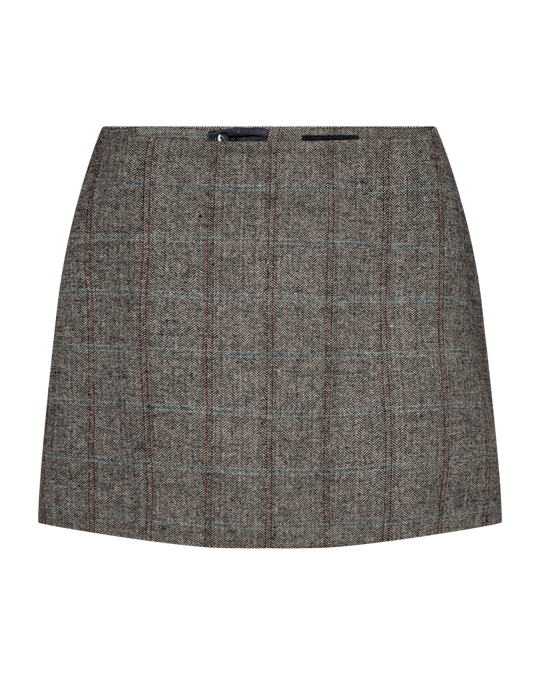 Cmjaden - Korte rok in donkergrijze melange