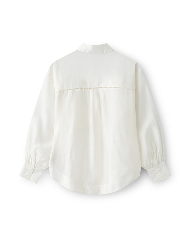CMMOLLY - SHIRT WITH CHEST POCKET IN OFF-WHITE