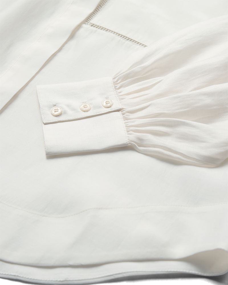 CMMOLLY - SHIRT WITH CHEST POCKET IN OFF-WHITE