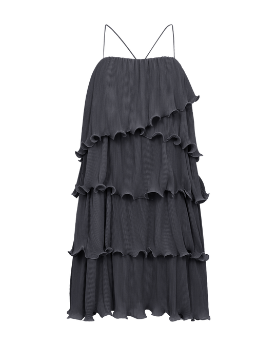 CMKIRA - PLEATED DRESS IN BLUE