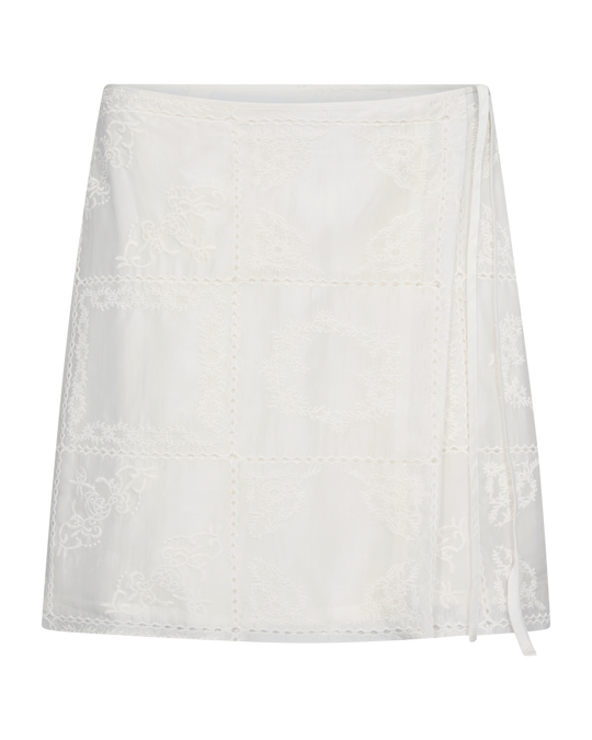 CMTENIKE - SHORT SKIRT IN OFF-WHITE