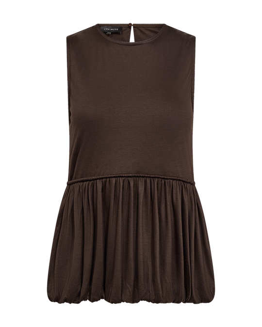 CMLAYNA - TOP IN BROWN