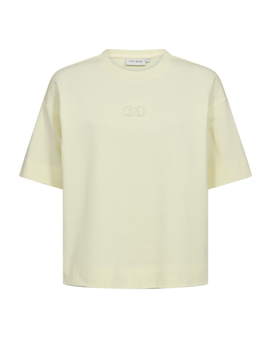 CMMUSE - OVERSIZE T-SHIRT IN LIGHT YELLOW