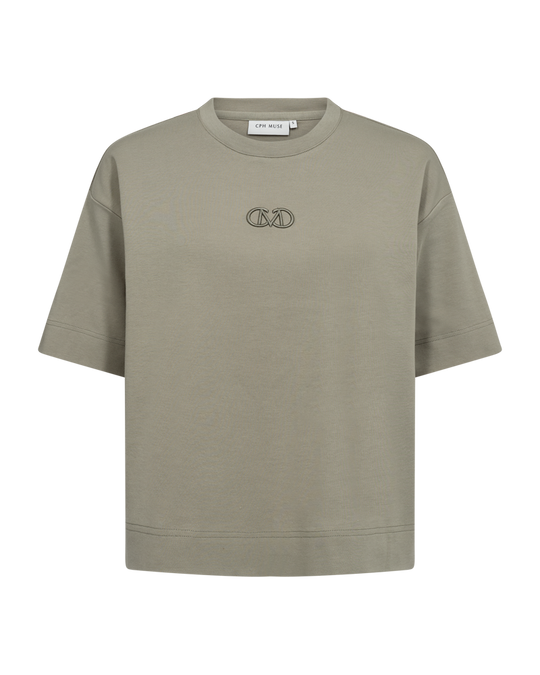 CMMUSE - OVERSIZE T-SHIRT IN GREEN