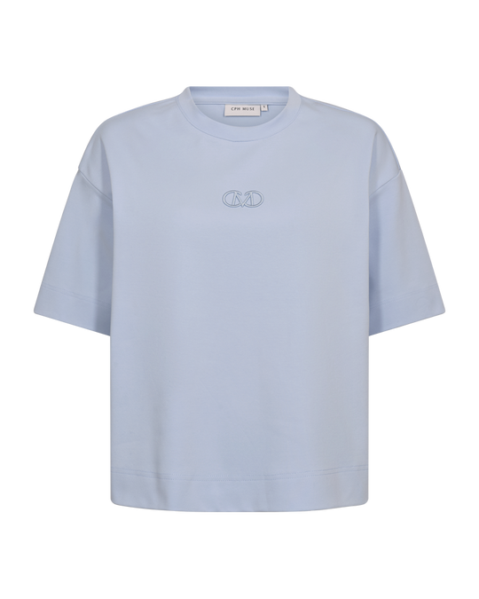 CMMUSE - OVERSIZE T-SHIRT IN LIGHT BLUE