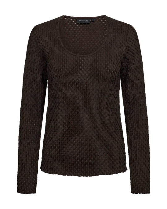 CMBOBBIE - BLOUSE IN BROWN