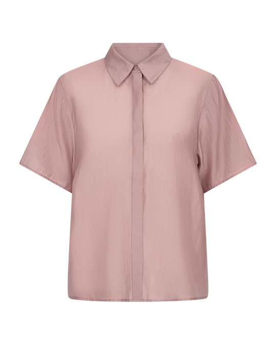 CMMOLLY – SHIRT WITH LACE IN ROSE