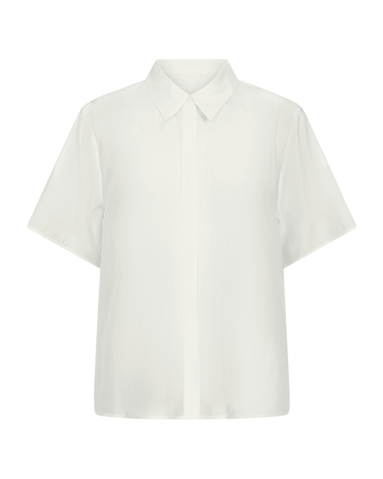 CMMOLLY – SHIRT WITH LACE IN OFF-WHITE