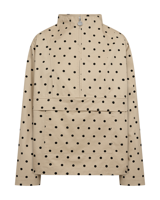 CMDOTTIE – POLKA DOT JACKET IN BEIGE
