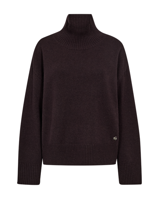 CMSIENNA - KNITTED JUMPER IN BROWN
