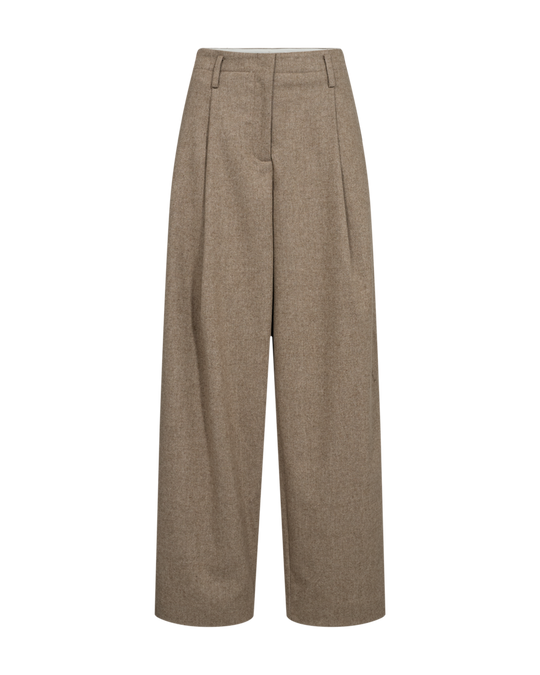 CMIVEE - HIGH-WAISTED PANTS IN BEIGE