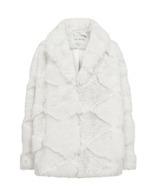 CMLUMA – FAKE FUR JACKET IN WHITE