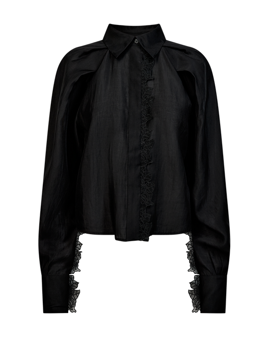 CMMOLLY - SHIRT IN BLACK