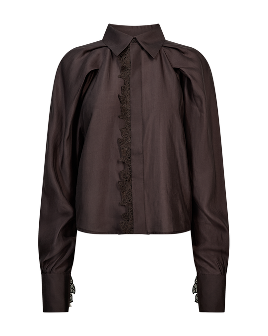 CMMOLLY - SHIRT IN BROWN