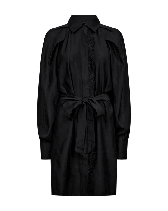 CMMOLLY - SHIRT DRESS IN BLACK